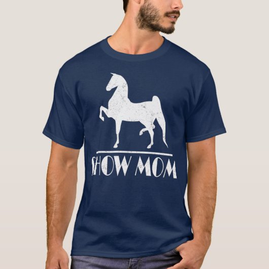 馬ショー母ギフト馬術イベント女性 Tシャツ (正面)
