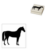 馬シルエットアートスタンプ ラバースタンプ (押印)
