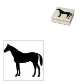 馬シルエットアートスタンプ ラバースタンプ (押印)