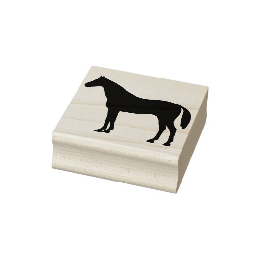 馬シルエットアートスタンプ ラバースタンプ (スタンプ)
