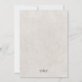 馬シルエットカウボーイ結婚ズ 招待状 (裏面)