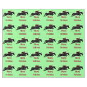 馬ジャンパークリスマス ラッピングペーパー (フラット)