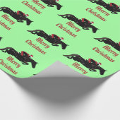 馬ジャンパークリスマス ラッピングペーパー (角)