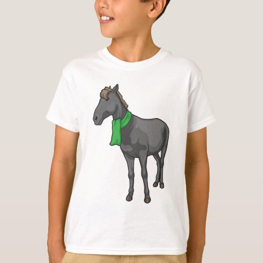 馬スカーフ Tシャツ (正面)
