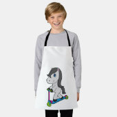 馬スクーター エプロン (着用した状態)