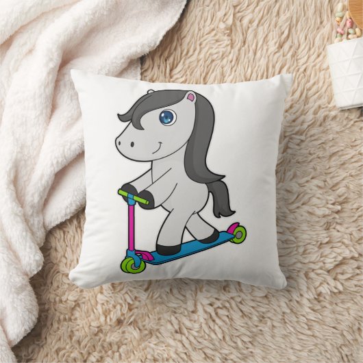 馬スクーター クッション (ブランケット)