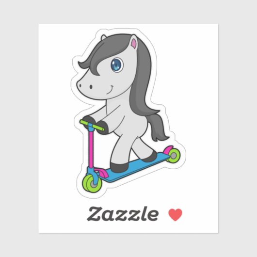 馬スクーター シール (シート)