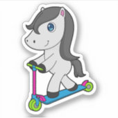 馬スクーター シール (正面)