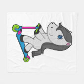 馬スクーター フリースブランケット (正面(横))