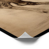 馬スケッチ、炭鉛筆ポスター ポスター (角)