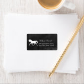 馬スタイリッシュの結婚差出人住所ラベル ラベル (インサイチュ)