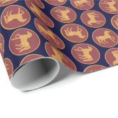 馬スタイリッシュ中国のの年 ラッピングペーパー (ロールコーナー)