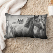 馬スタンピードランバーピロー ランバークッション (ブランケット)