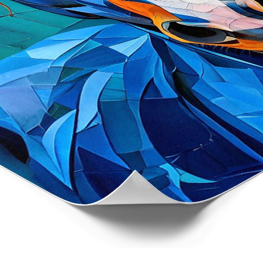 馬ステンドグラス ポスター (角)