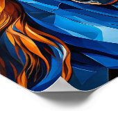 馬ステンドグラス ポスター (角)