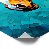 馬ステンドグラス ポスター (角)