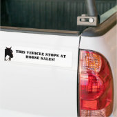 馬ストップ売りの車だ!バンパーステッカー バンパーステッカー (トラック上)