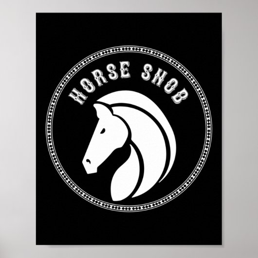 馬スヌブポニーライディング衣服馬術 ポスター (正面)