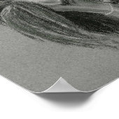 馬スペインのスケッチポスター ポスター (角)