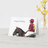 馬スポーツの カード (黄色い花)