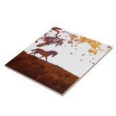 馬タイル、ミニマルモダンリスト抽象芸術アーストーン タイル (側面)