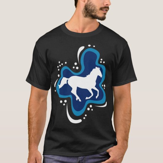 馬チナ・マーティン・ウェスタン Tシャツ (正面)