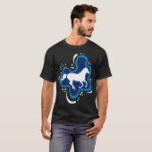 馬チナ・マーティン・ウェスタン Tシャツ (正面フル)