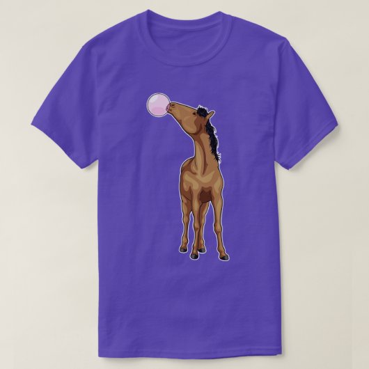 馬チューインガム Tシャツ (デザイン正面)