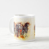 馬チーム コーヒーマグカップ (正面左)