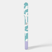 馬ティール（緑がかった色）パターンライダー名前をカスタムする Case-Mate iPhoneケース (裏面 / 左)