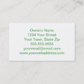 馬デザインカスタマイズ名刺 名刺 (裏面)