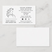 馬トレーナウマ科のー・ベットソーシャルメディア 名刺 (正面/裏面)