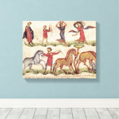 馬トレーナー キャンバスプリント (インサイチュ (ウッドフロア))