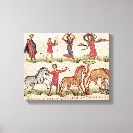 馬トレーナー キャンバスプリント (正面)