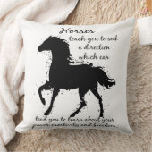 馬トーテム動物の霊ガイド知恵またはアドバイス クッション (ブランケット)