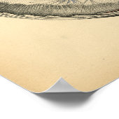 馬ハート胸部解剖学1908ヴィンテージプリント ポスター (角)