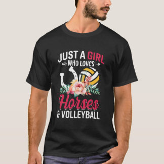 馬バレーボール大好き Tシャツ