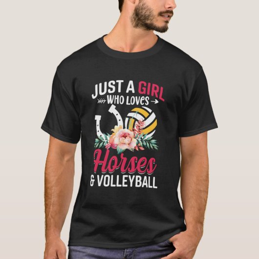 馬バレーボール大好き Tシャツ (正面)