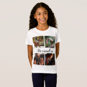 馬パーソナライズされた乗り写真 Tシャツ (正面フル)