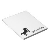 馬パーソナライズされた文房具メモ帳 ノートパッド (アングル)