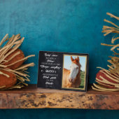 馬パーソナライズされた記念ギフト写真 フォトプラーク (側面)