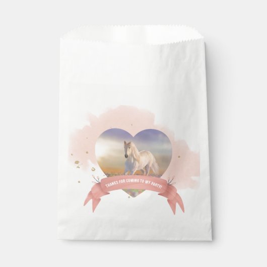 馬パーソナライズされた誕生会 フェイバーバッグ (正面)