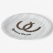 馬パーソナライズされた蹄馬 ペーパープレート (アングル)