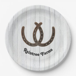 馬パーソナライズされた蹄馬 ペーパープレート