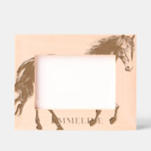 馬パーソナライズされた レーザー彫刻フレーム (正面)