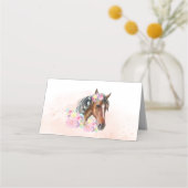 馬パーティー折り畳み座席表 プレイスカード (裏面)