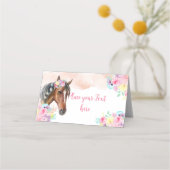 馬パーティー折り畳み座席表 プレイスカード (正面)