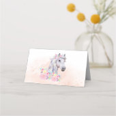 馬パーティー折り畳み座席表 プレイスカード (裏面)