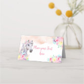 馬パーティー折り畳み座席表 プレイスカード (正面)