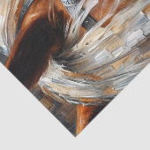 馬ビクトリアン付き黒人女性 薄葉紙 (詳細)